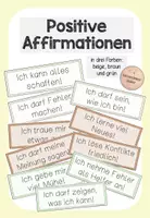 Vorschau - Poster - Positive Affirmationen (Growth Mindset) - Deckblatt