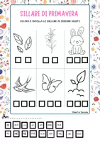 anteprima - Esercizi - 🌸 Primavera con le sillabe! 📝 - Pagina 1