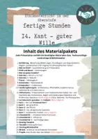 Vorschau - Arbeitsblätter - 14 Kant und der gute Wille - Ethik in der Oberstufe - Deckblatt