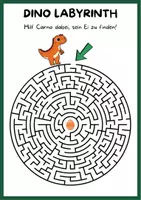 Vorschau - Arbeitsblätter - Dinosaurier: Labyrinthe für Grundschüler - Seite 2