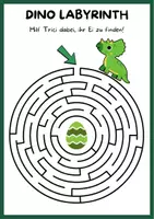 Vorschau - Arbeitsblätter - Dinosaurier: Labyrinthe für Grundschüler - Seite 3