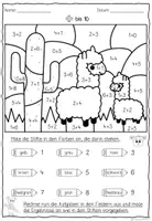 Vorschau - Arbeitsblätter - Rechnen & Malen – Addition bis 10 🎨 Rechenmalblätter ZR 10, Differenziertes Mathe-Arbeitsblatt für Klasse 1 - Seite 3