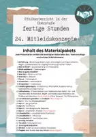 Vorschau - Unterrichtsreihen - 24 verschiedene Mitleidskonzepte - Ethik in der Oberstufe - Deckblatt