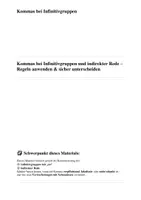 Vorschau - Arbeitsblätter - Kommas bei Infinitivgruppen und indirekter Rede – Regeln verstehen, anwenden und sicher schreiben - Seite 1