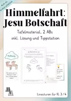 Vorschau - Arbeitsblätter - Himmelfahrt: Kreative Aufgaben - Deckblatt
