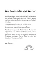 Vorschau - Arbeitsblätter - Wettertagebuch - kostenlose Vorlage - Seite 2