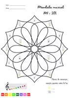 Vista previa - Manualidades / Dibujos para colorear - Mandala musical - Escala de Do (CAT) - página 2