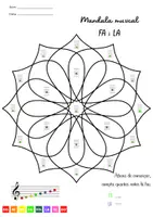 Vista previa - Manualidades / Dibujos para colorear - Mandala musical - Escala de Do (CAT) - página 3