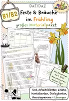 Vorschau - Stundenentwürfe - Feste und Bräuche im Frühling - Materialpaket, Stundenentwurf DaF/DaZ - Deckblatt