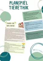 Vorschau - Spiele - Planspiel Tierethik mit Szenario und Rollenkarten - Deckblatt