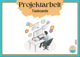 Vorschau - Arbeitsblätter - WiK - 4 schülergerechte u. praxisnahe Projektideen - Taskcards - Seite 1