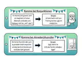 Vorschau - Merkblätter - Regelfächer: Kommasetzung (Fächer für die Kommaregeln) - Seite 2