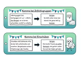 Vorschau - Merkblätter - Regelfächer: Kommasetzung (Fächer für die Kommaregeln) - Seite 3