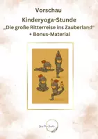 Vorschau - Stundenentwürfe - Kinderyoga Stunde Ritter Yoga Karten - Deckblatt