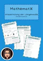 Vorschau - Arbeitsblätter - Wiederholung der Längenmaße - Deckblatt