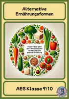 Vorschau - Arbeitsblätter - Vegane Ernährung - Deckblatt
