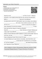 Vorschau - Arbeitsblätter - Arbeitsblätter zum Thema "Warschau" (Lückentext, Hörverstehen) + Lösung & MP3 - Deckblatt