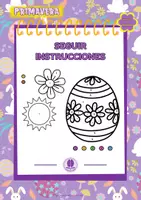 Vista previa - Hojas de trabajo - Sigue instrucciones y colorea - Primavera - Portada