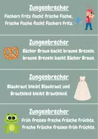 Vorschau - Arbeitsblätter - Zungenbrecher (Karten) - Deckblatt