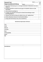 Vorschau - Test - Gegenstandsbeschreibung Schultasche | Klassenarbeit Klasse 3 und 4 - Seite 3