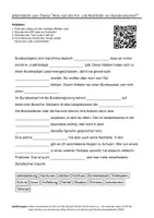 Vorschau - Arbeitsblätter - Arbeitsblätter zum Thema "Was sind die Vor- und Nachteile von Bundesstaaten?" + Lösung & MP3 + - Deckblatt
