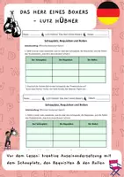 Vorschau - Arbeitsblätter - Das Herz eines Boxers - kreative Auseinandersetzung mit dem Schauplatz, den Requisiten, den Rollen - perfekte Aufgabe vor dem Lesen - Deckblatt