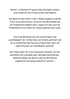 Vorschau - Präsentationen/Tafelbilder - Präsentation zum Blitzlesen: Lauttreue Wörter Teil 1-5 - Seite 2