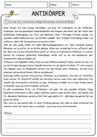 Vorschau - Arbeitsblätter - Antikoerper Physik Arbeitsblätter mit Lösungen Lesetext - Seite 1