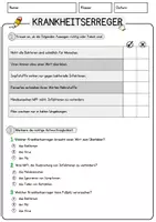 Vorschau - Arbeitsblätter - Krankheitserreger Biologie Arbeitsblätter mit Lösungen Lesetext - Seite 2
