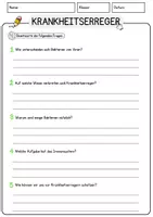Vorschau - Arbeitsblätter - Krankheitserreger Biologie Arbeitsblätter mit Lösungen Lesetext - Seite 3