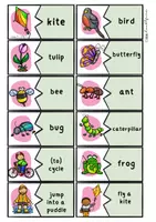 Vorschau - Mal- und Bastelvorlagen - Sparpaket Englisch: Frühlings-Wortschatz mit interaktiver PDF | Spring | Vokabelblatt & Tafelkarten - Seite 3