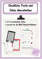 Vorschau - Fördermaterial/Inklusion - Checkliste Texte überarbeiten - Fikonträd/ Tolsby - Deckblatt