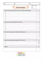 Vorschau - Arbeitsblätter - Vokabeltest_französisch_blanko - Seite 1