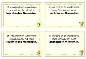 Vorschau - Bildkarten - Willkommensgruß (neues Schuljahr) - Textmarker - Seite 1