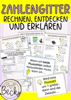 Vorschau - Präsentationen/Tafelbilder - Zahlengitter: Tafelmaterial, Kartei - Deckblatt