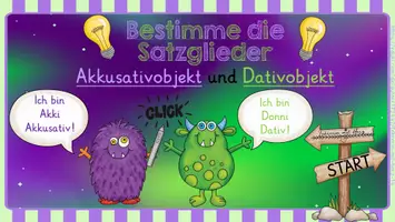 Vorschau - Interaktives Material - Interaktive PDF: Satzglieder bestimmen - Akkusativ- und Dativobjekt - - Seite 2