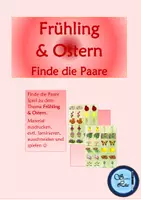 Vorschau - Spiele - Frühling & Ostern Finde die Paare DaZ/DaF - Deckblatt