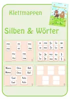 Vorschau - Stationenlernen - Klettmappen - Silben & Wörter - Deckblatt