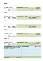 Vorschau - Stationenlernen - Wochenplan/Zweiwochenplan Vordruck Schülerblatt mit differenzierter Rückmeldung - Seite 1
