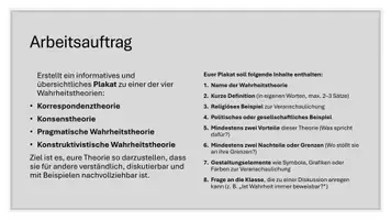 Vorschau - Arbeitsblätter - Was ist Wahrheit? - Religion Politik Philo - Vergleich 4 Theorien Konsens Korrespondenz usw - Seite 3