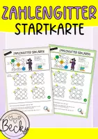 Vorschau - Aufgabenkarten - Zahlengitter: Kostenlose Karte zum Start in das Thema - Deckblatt