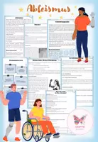 Vorschau - Arbeitsblätter - Ableismus (Gehörlosigkeit, Körperliche Beeinträchtigung, Blindheit, Lernbehinderung) - Deckblatt