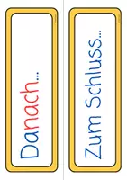 Vorschau - Lehrpläne/Lehrermaterial - „Heute machen wir...“-Karten für die 1. Klasse (orange) - Seite 2