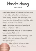 Vorschau - Arbeitsblätter - Kunstprojekt Sonnenuntergang / kalte und warme Farben - Seite 2