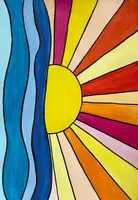 Vorschau - Arbeitsblätter - Kunstprojekt Sonnenuntergang / kalte und warme Farben - Seite 3
