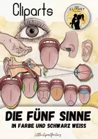 Vorschau - selbst erstellte Cliparts/Grafiken - Cliparts die fünf Sinne - Deckblatt
