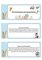 Vorschau - Mal- und Bastelvorlagen - Lernfächer Textanalyse und Textinterpretation - Seite 1