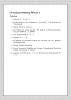Vorschau - Arbeitsblätter - Grundlagentraining Mathematik für 20 Wochen - Seite 1