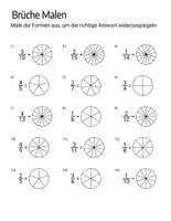 Vorschau - Arbeitsblätter - Üben und lernen von Bruchrechnen mit Spaß - Deckblatt