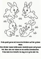 Vorschau - Mal- und Bastelvorlagen - Frida Löffel - Ostermalbuchfür Vorschule, 1. Klasse - Seite 2